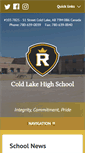 Mobile Screenshot of coldlakehighschool.ca